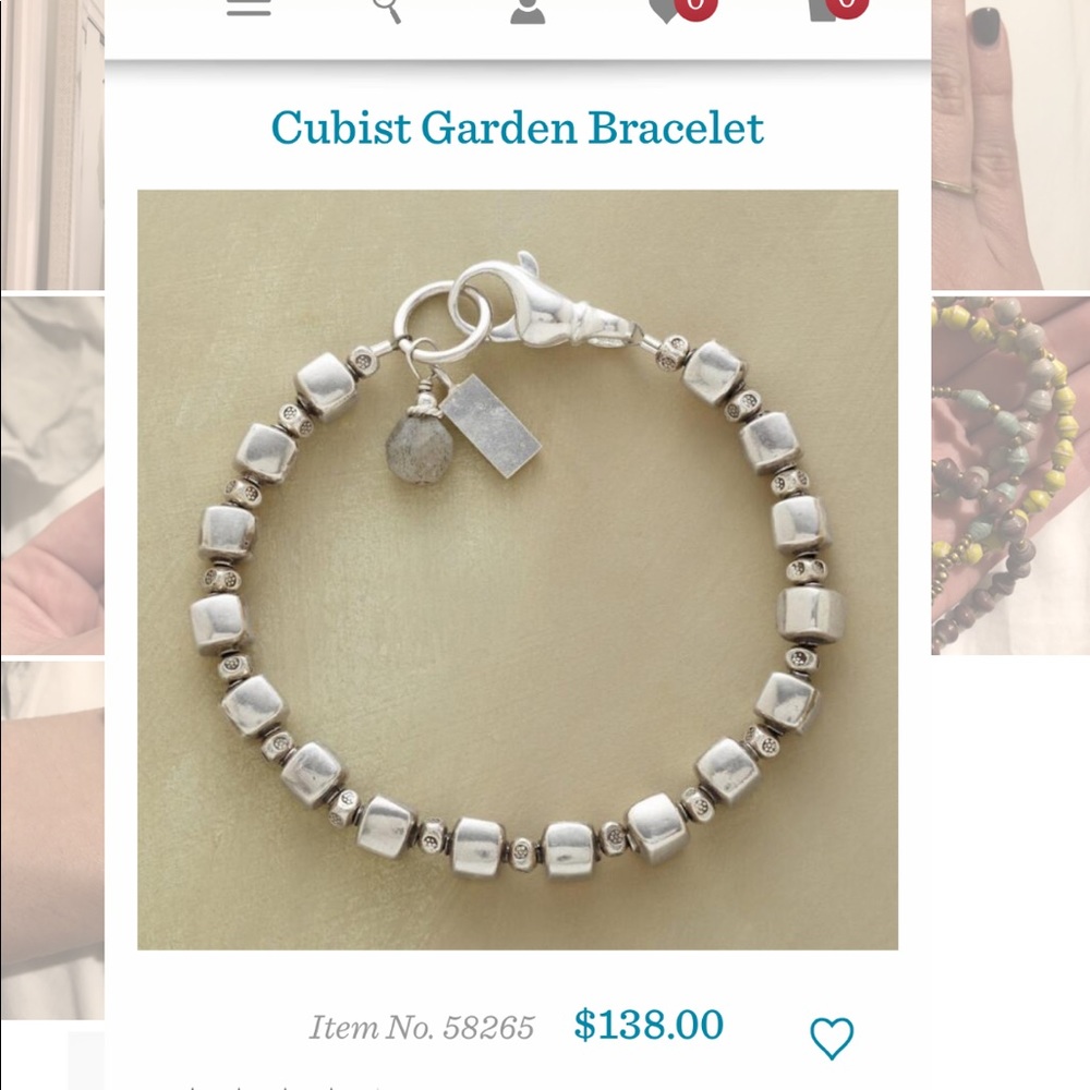 Sundance silver Cubist Garden bracelet